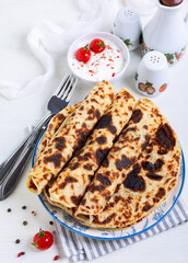 Norwegian potato thin pancakes.