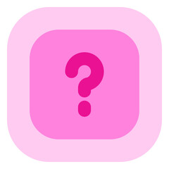 Editable vector question mark info square icon. Part of a big icon set family. Perfect for web and app interfaces, presentations, infographics, etc