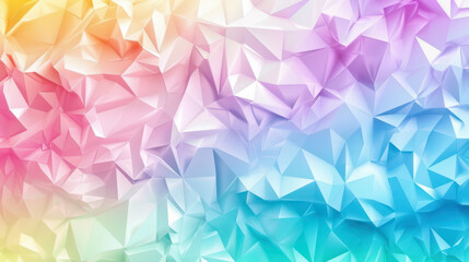 Fototapeta premium Vibrant Polygonal Abstract Background. A dynamic and colorful abstract background composed of vibrant polygonal shapes creating a modern and energetic visual effect.