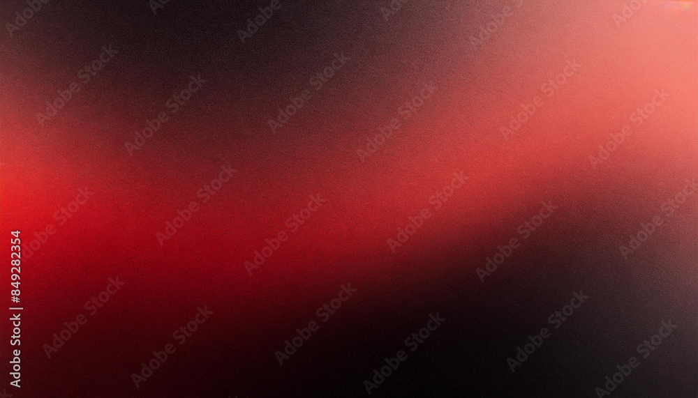 Wall mural red black gradient abstract background, grainy noise texture, backdrop for product presentation with