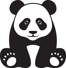 cute panda vector art illustration