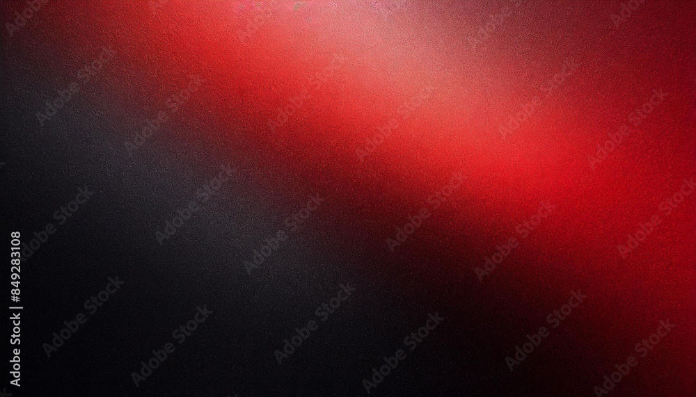 Poster red black gradient abstract background, grainy noise texture, backdrop for product presentation with copy space