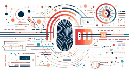 Fingerprint Verification with Digital Scanning Progress and Data Analysis