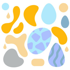 Colorful Abstract Blotches and Blobs Vector Set