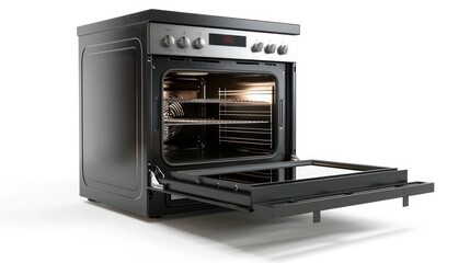 Oven isolated white background