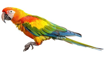 Fototapeta premium Parrot isolated white background
