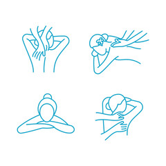 Fototapeta premium Body Massage Logo Design Vector Icon Illustration