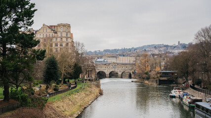 Obraz premium river in bath, united kingdom