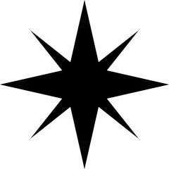 black star icon vector illustration