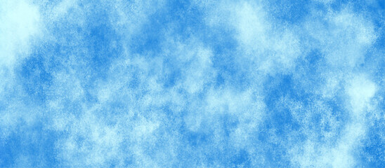 blurred and grainy Blue powder explosion, watercolor abstract grunge blue paper texture painting background, Natural and cloudy fresh blue sky background, shiny and soft sky blue watercolor texture.