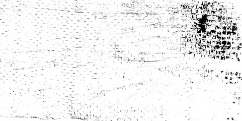 Grunge background black and white. Abstract pattern of monochrome elements.  Background of cracks, scuffs, chips, stains, ink spots, lines. Dark design background surface.