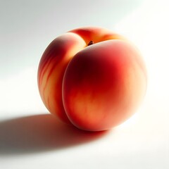 peach isolated on white