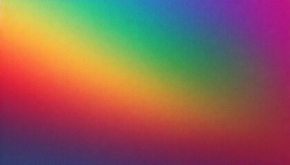 iridescent bright rainbow gradient abstract background, grainy noise texture, cinematic backdrop for product presentation with copy space, lgbt queer pride month