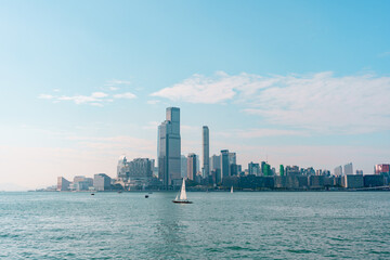 Obraz premium Hong Kong City, Victoria Harbour