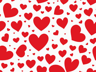 vector seamless background Valentines day