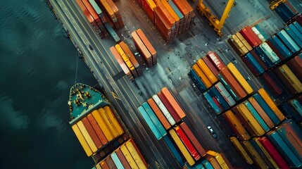 Obraz premium Adaptive Logistics Leader Navigating Dynamic Supply Chain Challenges with Data Driven Strategies