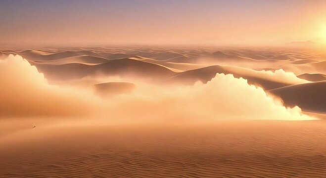sandstorm weather in the desert