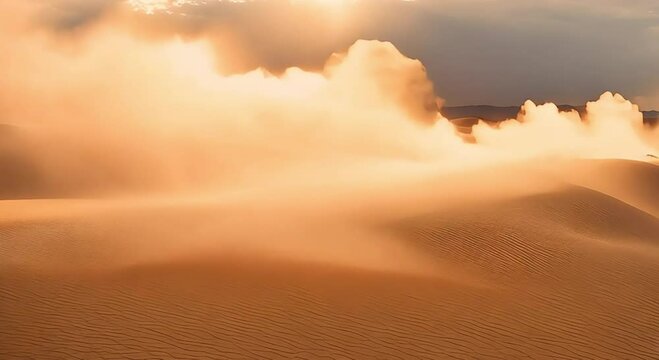 sandstorm weather in the desert