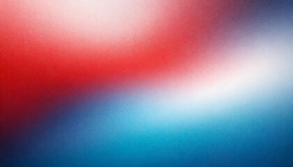 bright red white blue gradient abstract background, grainy noise texture, patriotic cinematic background for product presentation with copy space