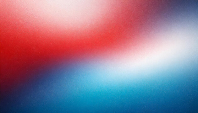 bright red white blue gradient abstract background, grainy noise texture, patriotic cinematic background for product presentation with copy space