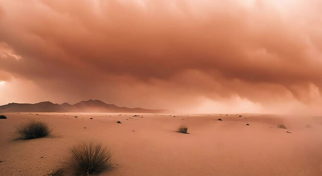 sandstorm weather in the desert