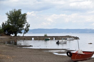 Bolsena Lake in Italy, where the miracle happened, a nice holiday resort in central Italy