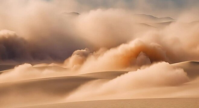 sandstorm weather in the desert