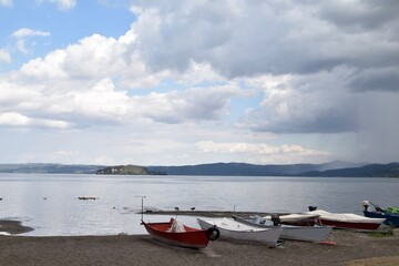 Bolsena Lake in Italy, where the miracle happened, a nice holiday resort in central Italy