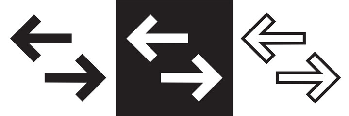 arrows transfer icon, exchange arrow icons - Swap icon with two arrows on white background in eps 10.
