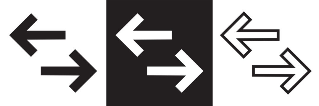 arrows transfer icon, exchange arrow icons - Swap icon with two arrows on white background in eps 10.