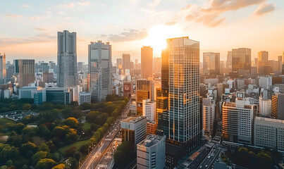 Obraz premium Fuji yoshida, Japan Beautiful view of mountain Fuji and cultural