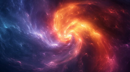 Fototapeta premium A swirling vortex of vivid colors embodying volatility, with abstract shapes representing the uncertain, complex, and ambiguous nature of the VUCA world, all converging towards a bright center.