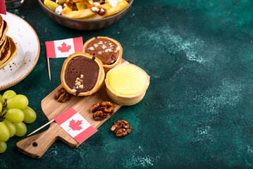 Canada Day traditional food concept.