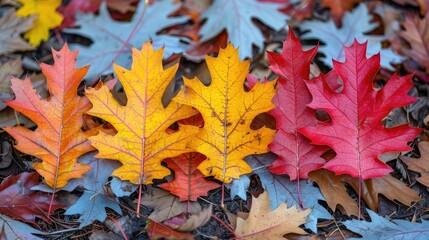 Beautiful Autumn leaves and background HD 8K wallpaper Stock Photographic Image  