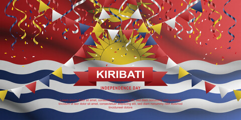 Kiribati Independence Day background.