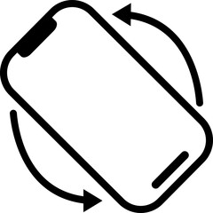 Rotate smartphone icon. Device rotation symbol. Rotate Mobile phone. Turn your device. Rotate smartphone, icons vector for web site or mobile app. vector modern flat isolated design template.