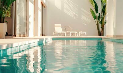 Modern mediterranean villa with swimming pool