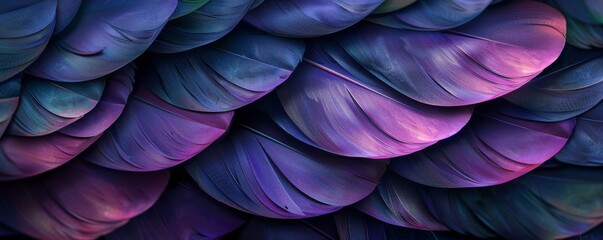 Vibrant purple and green feather wallpaper for iPhones and creative backgrounds