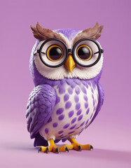 owl on a branch with a gift