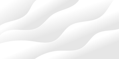 Abstract white and light gray wave modern soft luxury texture with smooth and clean vector subtle background illustration.	