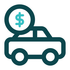 car loan icon for illustration 