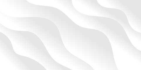 Abstract white and light gray wave modern soft luxury texture with smooth and clean vector subtle background illustration.	