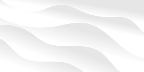 Abstract white and light gray wave modern soft luxury texture with smooth and clean vector subtle background illustration.	