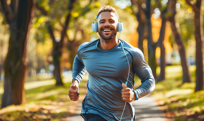 Obraz premium running athlete training