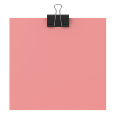 3D notepad. Sticky note. 3D illustration.