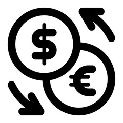 money exchange icon for illustration 
