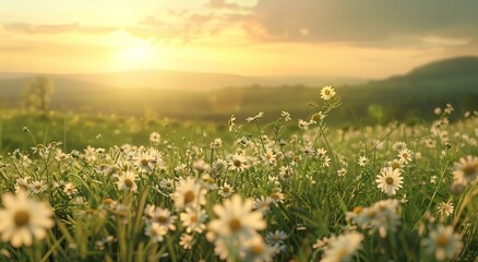 Wide angle of a spring landscape under a sky with clouds, gredos, spain
