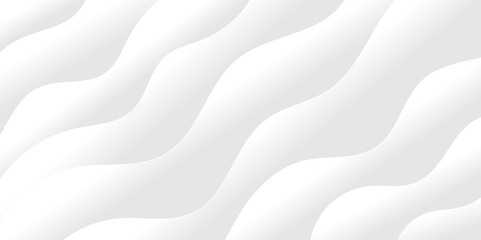 Abstract white and light gray wave modern soft luxury texture with smooth and clean vector subtle background illustration.	