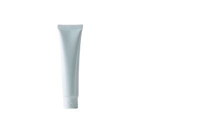 Blanco tube of toothpaste on a transparent background