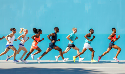 running athlete training